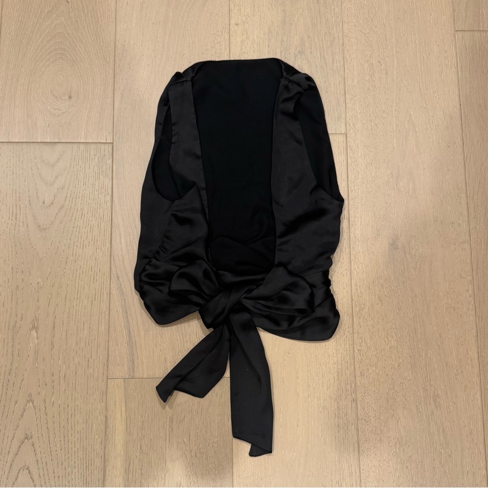Zara Black Backless Top